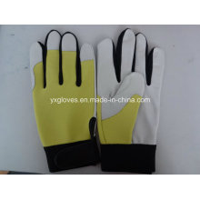 Work Glove-Leather Glove-Pig Grain Leather Glove-Labor Glove-Weight Lifting Glove